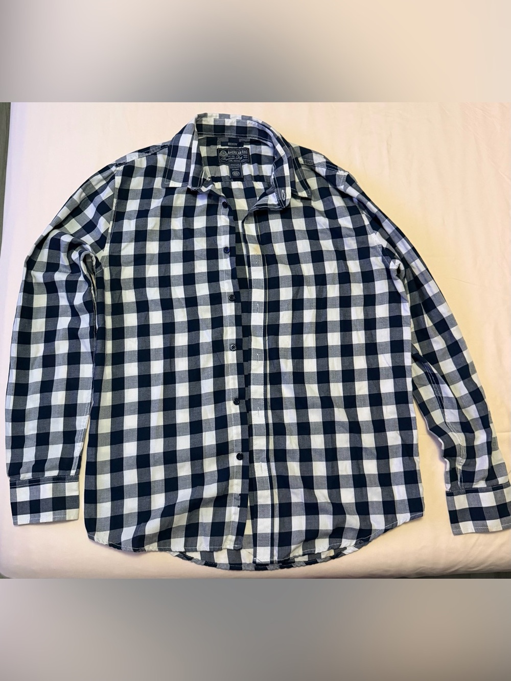 Men’s American Rag plaid button-down shirt